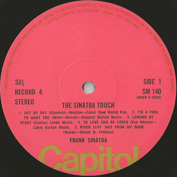 Frank Sinatra ‎– The Sinatra Touch - 6 × Vinyl LP, Compilation, Pink Labels Box Set, UK 1970 (USED NM)