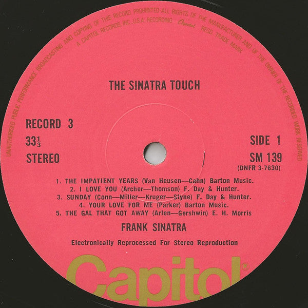 Frank Sinatra ‎– The Sinatra Touch - 6 × Vinyl LP, Compilation, Pink Labels Box Set, UK 1970 (USED NM)