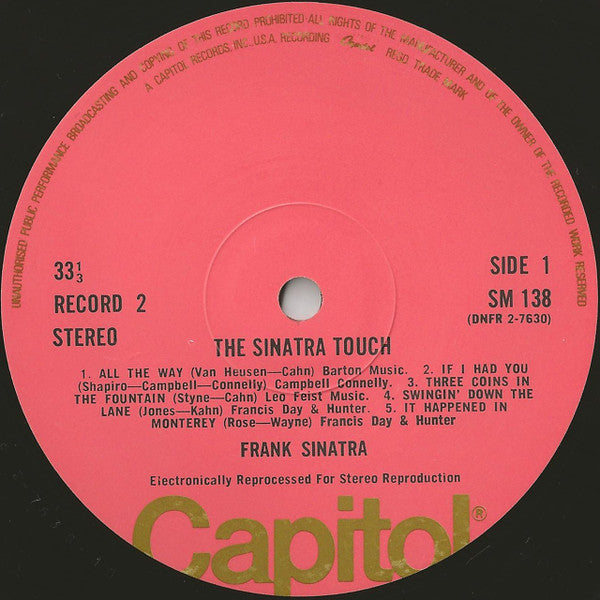 Frank Sinatra ‎– The Sinatra Touch - 6 × Vinyl LP, Compilation, Pink Labels Box Set, UK 1970 (USED NM)
