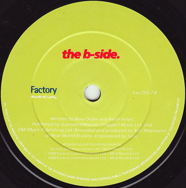 Englandneworder - World In Motion... - Vinyl 7", 45 RPM, Single, UK 1990 (USED VG+)