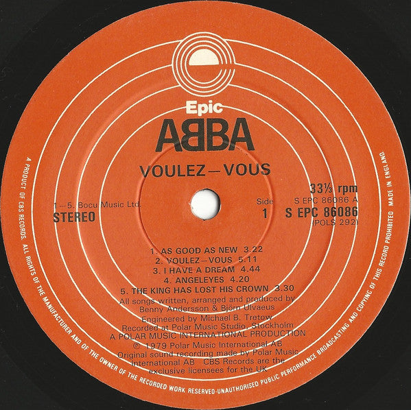 ABBA - Voulez-Vous - Vinyl LP, Album, Stereo, 1979 (USED VG+)