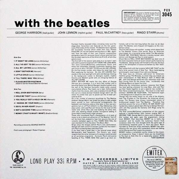 The Beatles - With The Beatles - Vinyl LP, Album, Remastered, Stereo (NEW SEALED)