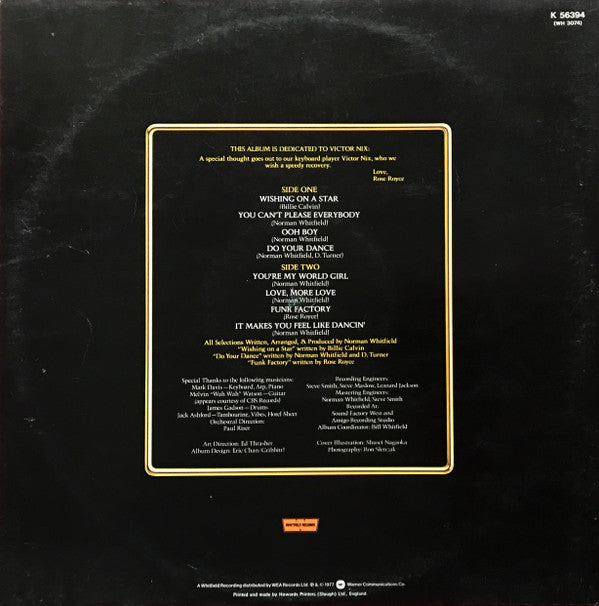 Rose Royce ‎– In Full Bloom - Vinyl LP, Album, Gatefold, UK 1977 (USED VG)
