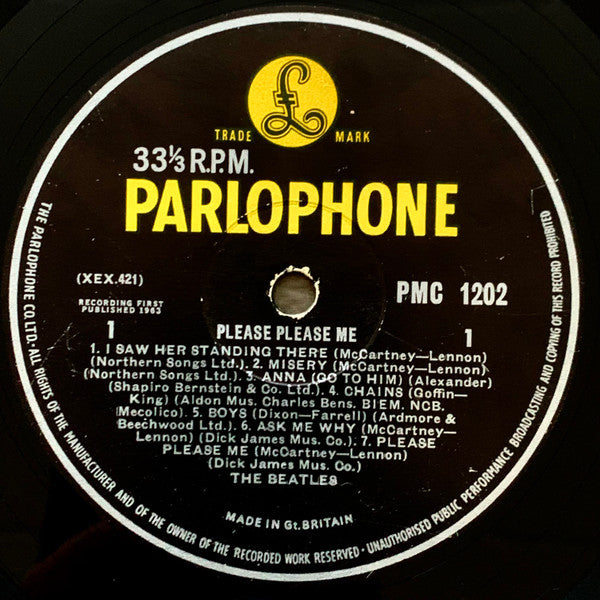 The Beatles – Please Please Me - Vinyl LP, Album, Repress, Mono, 4th Pressing, UK 1963 (USED VG+)