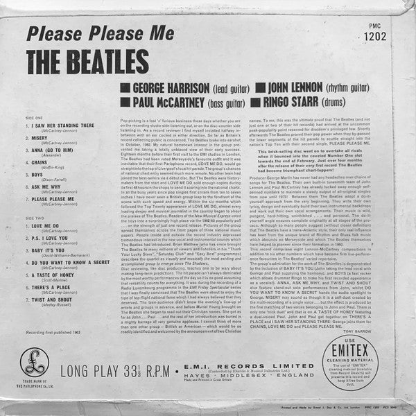 The Beatles – Please Please Me - Vinyl LP, Album, Repress, Mono, 4th Pressing, UK 1963 (USED VG+)