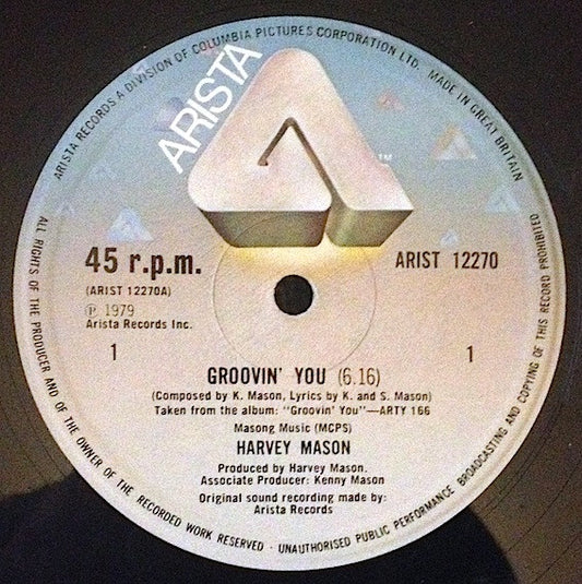 Harvey Mason ‎– Groovin' You - Vinyl 12", 45 RPM, UK 1979 (USED VG)