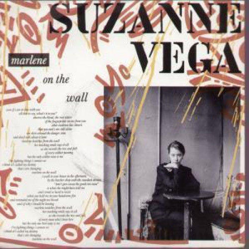 Suzanne Vega ‎– Marlene On The Wall - Vinyl 7", 45 RPM, Single, Reissue, Red & White Sleeve, UK 1986 (USED VG+)