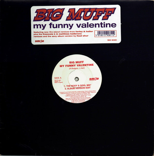 Big Muff ‎– My Funny Valentine - Vinyl 12", 33 ⅓ RPM, UK 1988 (USED VG)