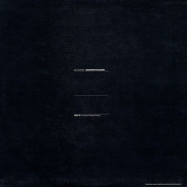 Joy Division – Unknown Pleasures - Vinyl LP, Album, Textured Sleeve, UK 1979 (USED VG)
