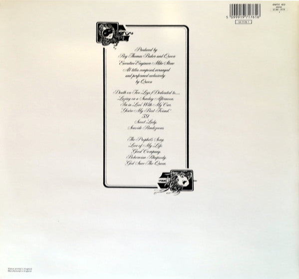 Queen ‎- A Night At The Opera - Vinyl LP, Album, Reissue, Gatefold, UK (USED VG)