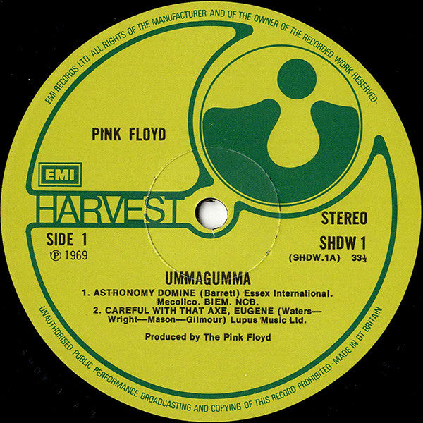 Pink Floyd ‎– Ummagumma -  2 × Vinyl LP, Album, Reissue, Stereo, Gatefold, UK 1977 (USED NM)
