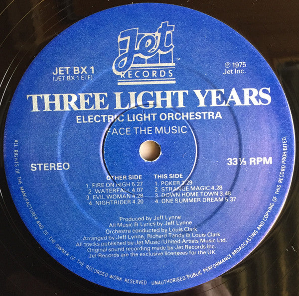 ELO ‎– Three Light Years - 3 × Vinyl LP Box Set, Compilation, Special Edition, Stereo, UK 1978 (USED VG+)