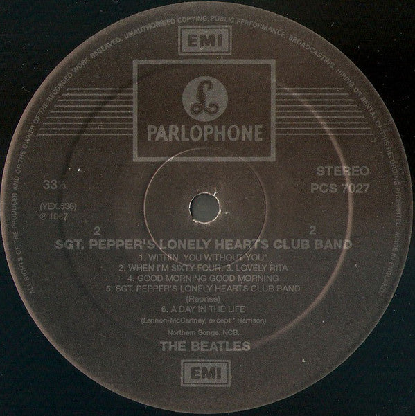 The Beatles ‎– Sgt. Pepper's Lonely Hearts Club Band - Vinyl LP, Album, Reissue, Remastered, Repress, Special Cut, Stereo, UK (USED VG+)