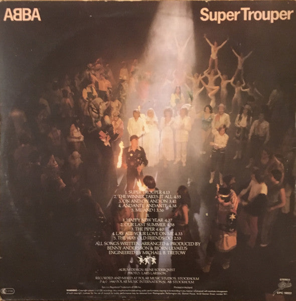 ABBA - Super Trouper - Vinyl LP, ALbum, Stereo, UK 1980 (USED VG+)