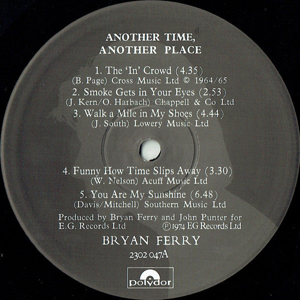 Bryan Ferry ‎– Another Time, Another Place - Vinyl LP, Album, Reissue, Repress, Gatefold (USED VG+)
