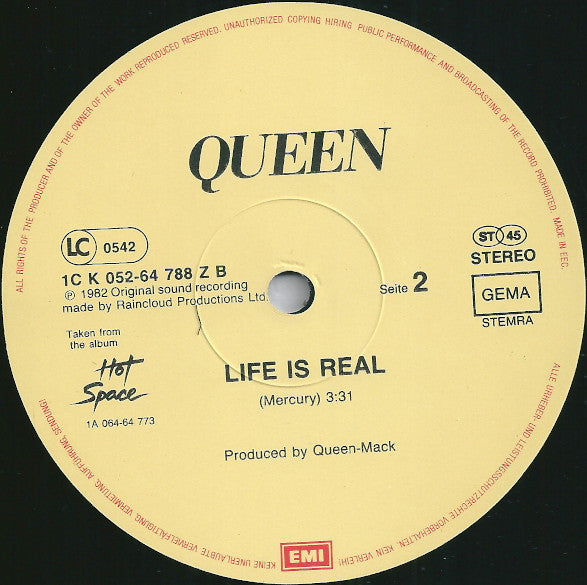 Queen ‎– Body Language - Vinyl 12", 45 RPM, Maxi-Single, Stereo, Europe 1982 (USED NM)