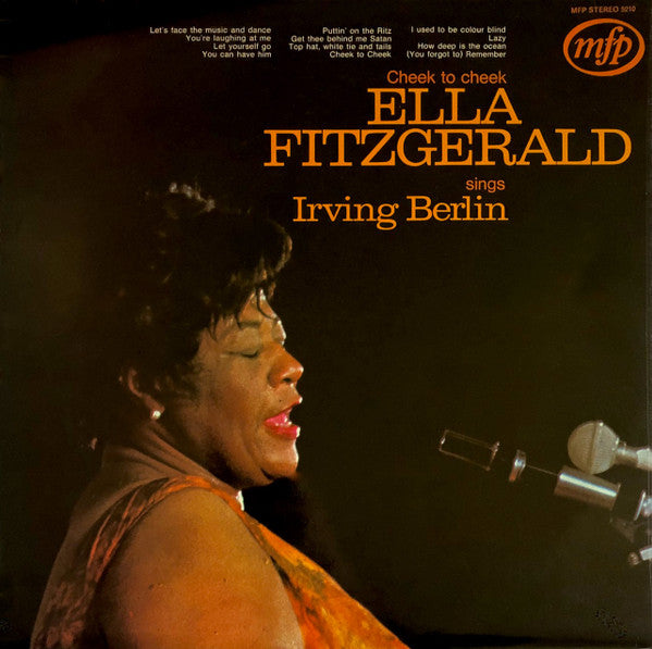 Ella Fitzgerald Sings Irving Berlin ‎– "Cheek To Cheek" And Other Irving Berlin Favourites - Vinyl, LP, Reissue, UK (USED VG)