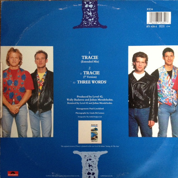 Level 42 ‎– Tracie - Vinyl 12", 45 RPM, Single, UK 1989 (USED VG+)