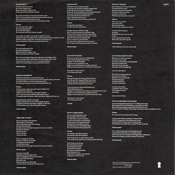 Secret Affair - Glory Boys - Vinyl LP, Album, UK 1979 (USED NM)
