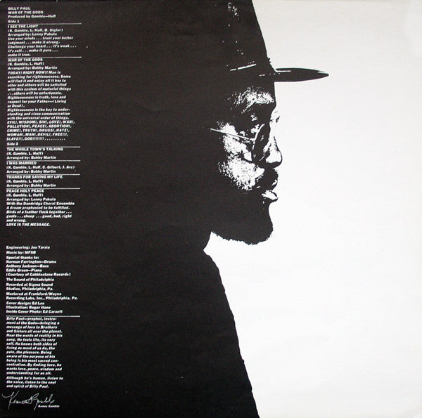 Billy Paul - War Of The Gods - Vinyl LP, Album, UK 1973 (USED VG+)