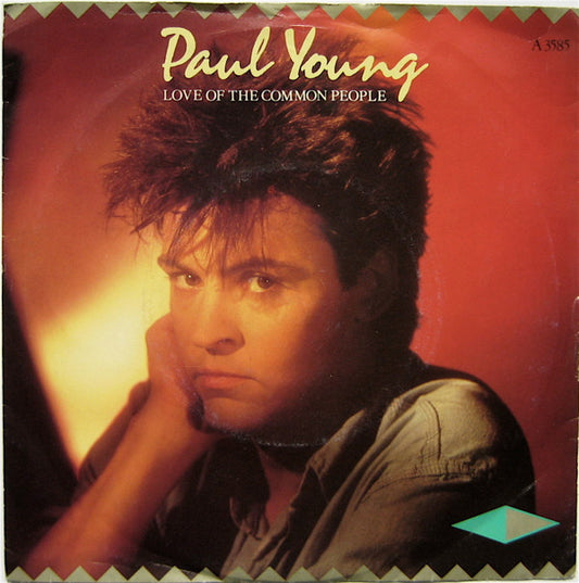 Paul Young ‎– Love Of The Common People - Vinyl 7", Single, 45 RPM, Orange Injection Labels, UK 1983 (USED VG)
