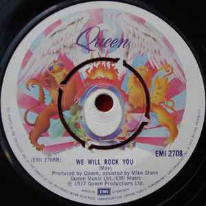 Queen ‎– We Are The Champions - Vinyl 7", 45 RPM, Single, UK 1977 (USED VG+)