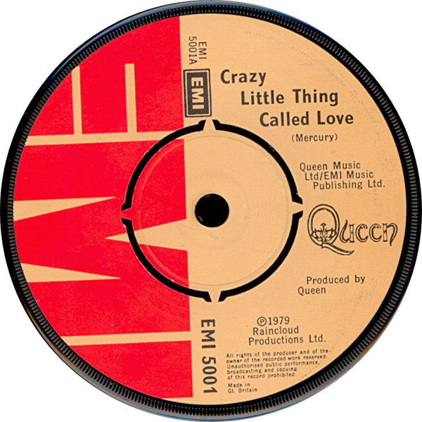 Queen ‎– Crazy Little Thing Called Love - Vinyl 7", 45 RPM, Single, Picture Sleeve, UK 1979 (USED VG+)