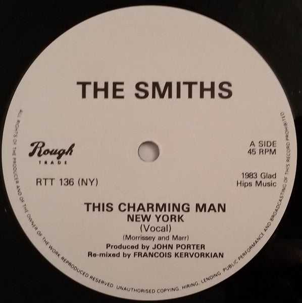 The Smiths – This Charming Man (New York) - Vinyl 12", 45 RPM, Single, Amended Logo, UK 1983 (USED  VG+)