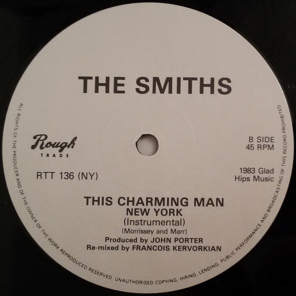 The Smiths – This Charming Man (New York) - Vinyl 12", 45 RPM, Single, Amended Logo, UK 1983 (USED  VG+)