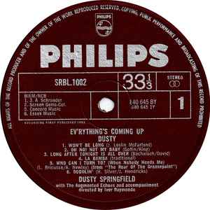 Dusty Springfield ‎– Ev'rything's Coming Up Dusty - Vinyl LP, Album, Stereo, Gatefold, UK 1965 (USED VG+)