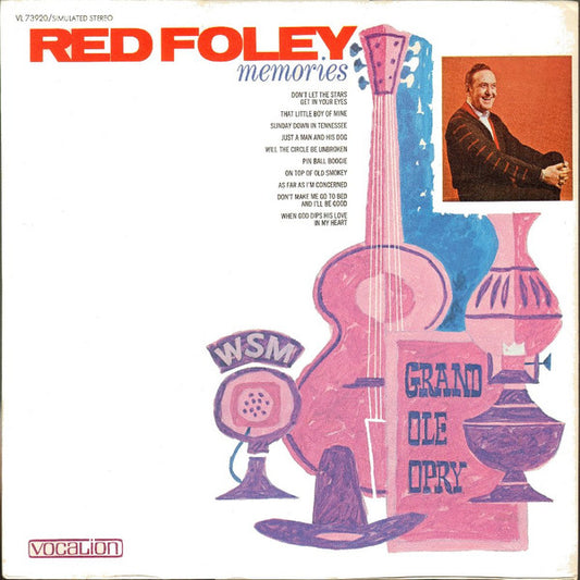 Red Foley ‎- Memories - Vinyl LP, Album, Stereo, 1971 (USED VG+)