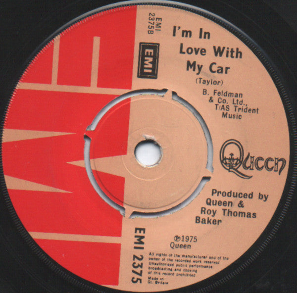 Queen ‎– Bohemian Rhapsody - Vinyl 7", 45 RPM, Single, UK 1975 (USED VG+)