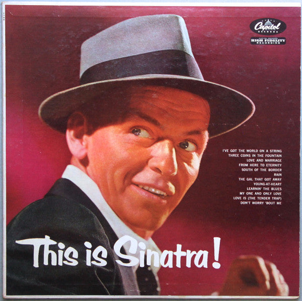 Frank Sinatra ‎– This Is Sinatra! - Vinyl LP, Album, Compilation, Repress, Mono, Turquoise label, US 1957 (USED VG)