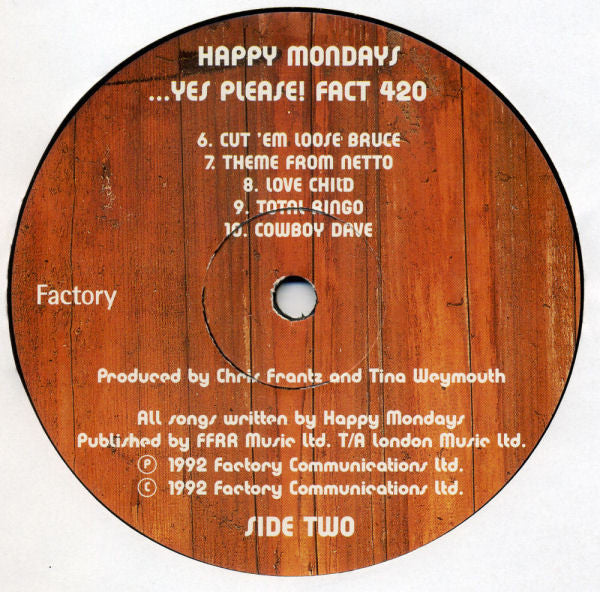 Happy Mondays – ...Yes Please! - Vinyl LP, Album, UK 1992 (USED VG+)