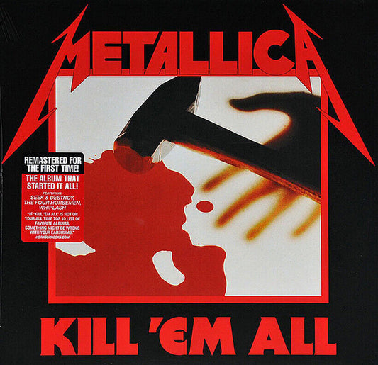 Metallica ‎- Kill 'Em All - Vinyl LP, Album, Reissue, Remastered (NEW SEALED)
