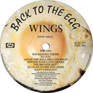Wings - Back To The Egg - Vinyl LP, Album, UK 1979 (USED VG+)
