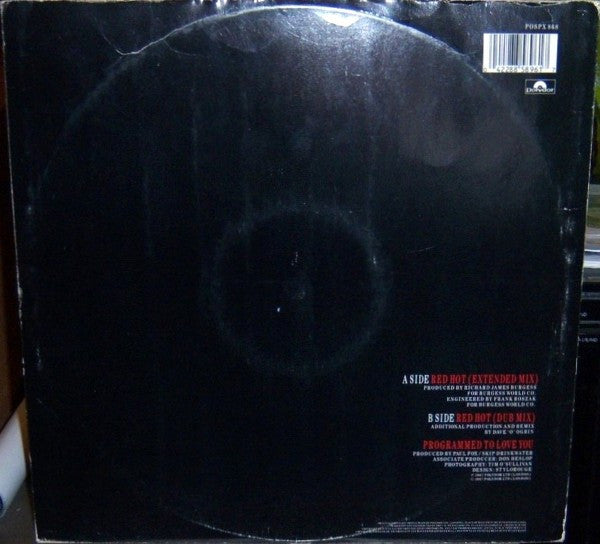 Princess ‎– Red Hot - Vinyl 12", 45 RPM, Single, UK 1987 (USED VG+)