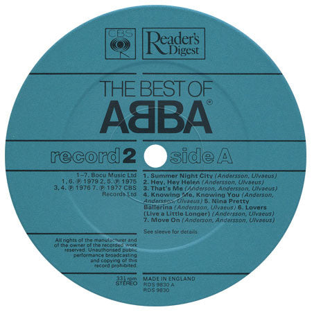 ABBA ‎– The Best Of ABBA - 5 × Vinyl LP, Compilation Box Set, UK 1982 (USED NM)