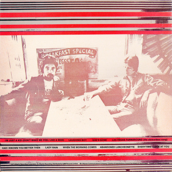 Daryl Hall & John Oates - Abandoned Luncheonette - Vinyl LP, Album, Repress, Stereo (USED VG+)