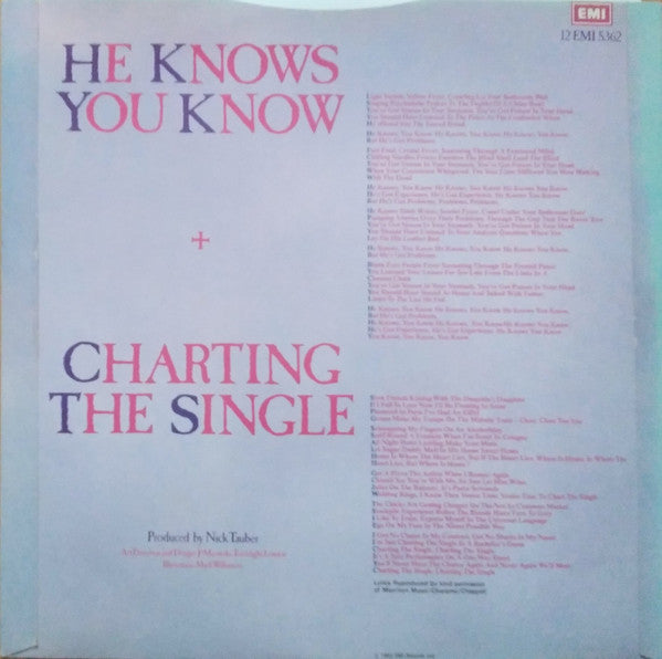 Marillion - He Knows You Know c/w Charting The Single - Vinyl 12" Single, Cream Label, UK 1983 (USED VG+)