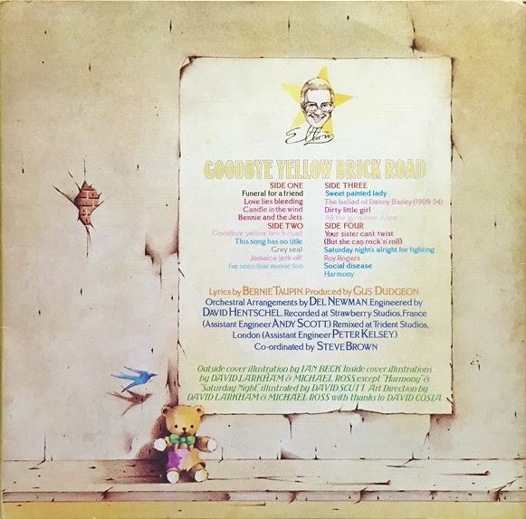 Elton John ‎– Goodbye Yellow Brick Road - 2 × Vinyl LP, Album, Reissue, Tri-fold, UK 1976 (USED NM)