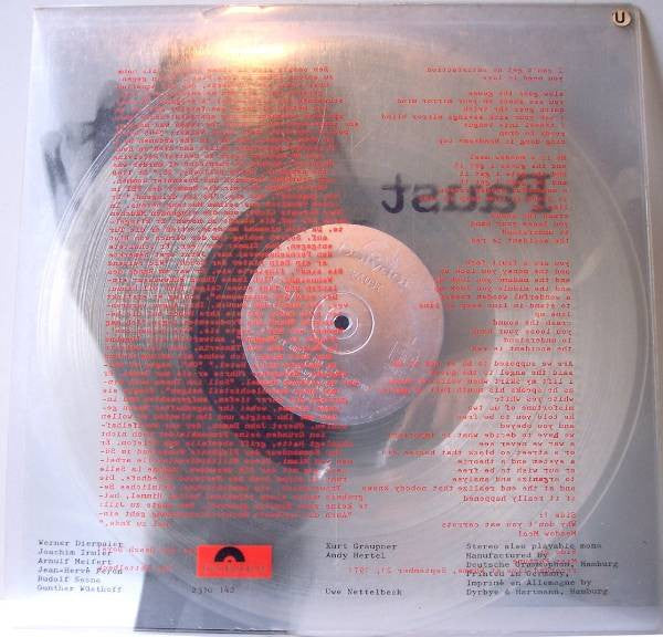 Faust - Faust - Vinyl LP, Album, Transparent Clear, 1971 (USED VG+)