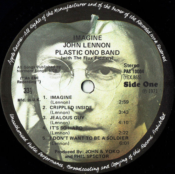 John Lennon - Imagine - Vinyl LP, Album, Stereo, UK 1971 (USED VG+)