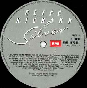 Cliff Richard ‎- Silver - Vinyl LP, Album, Stereo, UK 1983 (USE NM)