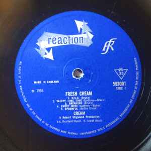 Cream ‎– Fresh Cream - Vinyl LP, Album, Mono, UK 1966 (USED VG)