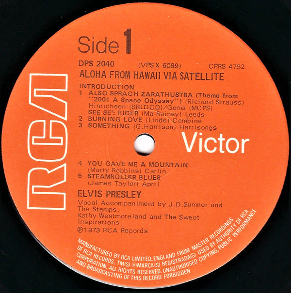 Elvis ‎– Aloha From Hawaii Via Satellite -  2 × Vinyl LP, Album, Reissue, Stereo, Gatefold (USED VG)