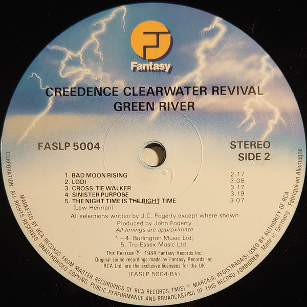 Creedence Clearwater Revival – Green River - Vinyl LP, Album, Reissue, UK 1984 (USED VG+)