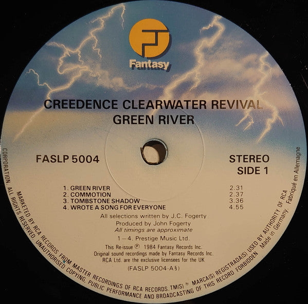 Creedence Clearwater Revival – Green River - Vinyl LP, Album, Reissue, UK 1984 (USED VG+)