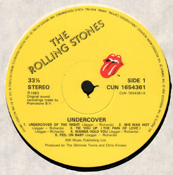 Rolling Stones - Undercover - Vinyl LP, Album, Stereo, 1983 UK (USED VG+)