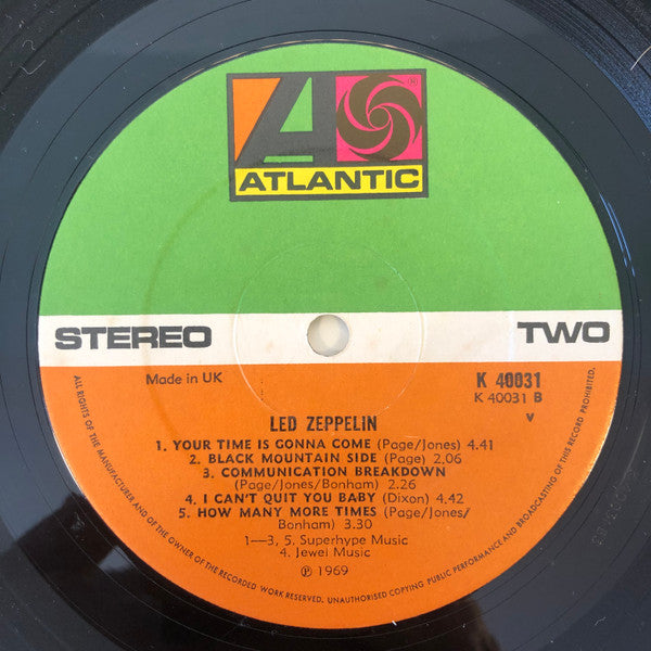 Led Zeppelin ‎– Led Zeppelin - Vinyl LP, Album, Reissue, Stereo, UK (USED VG)